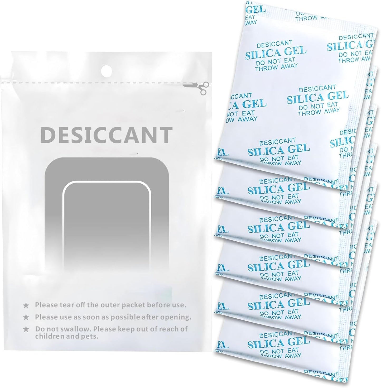 Pet Food Desiccant Bag, Replaced Desiccant for Automatic Cat dog Feeders, Keep Cat Food Dog Dry and Fresh- 6 Packs
