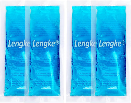 4 Pack Ice Pack for Insulin Cooler Travel Case - TSA Approved Ice Packs for Diabetic Travel Case and Travel Medicine Organizer,Small Gel Ice Pack for Refrigerated Medicine Travel Case by Leng Ke