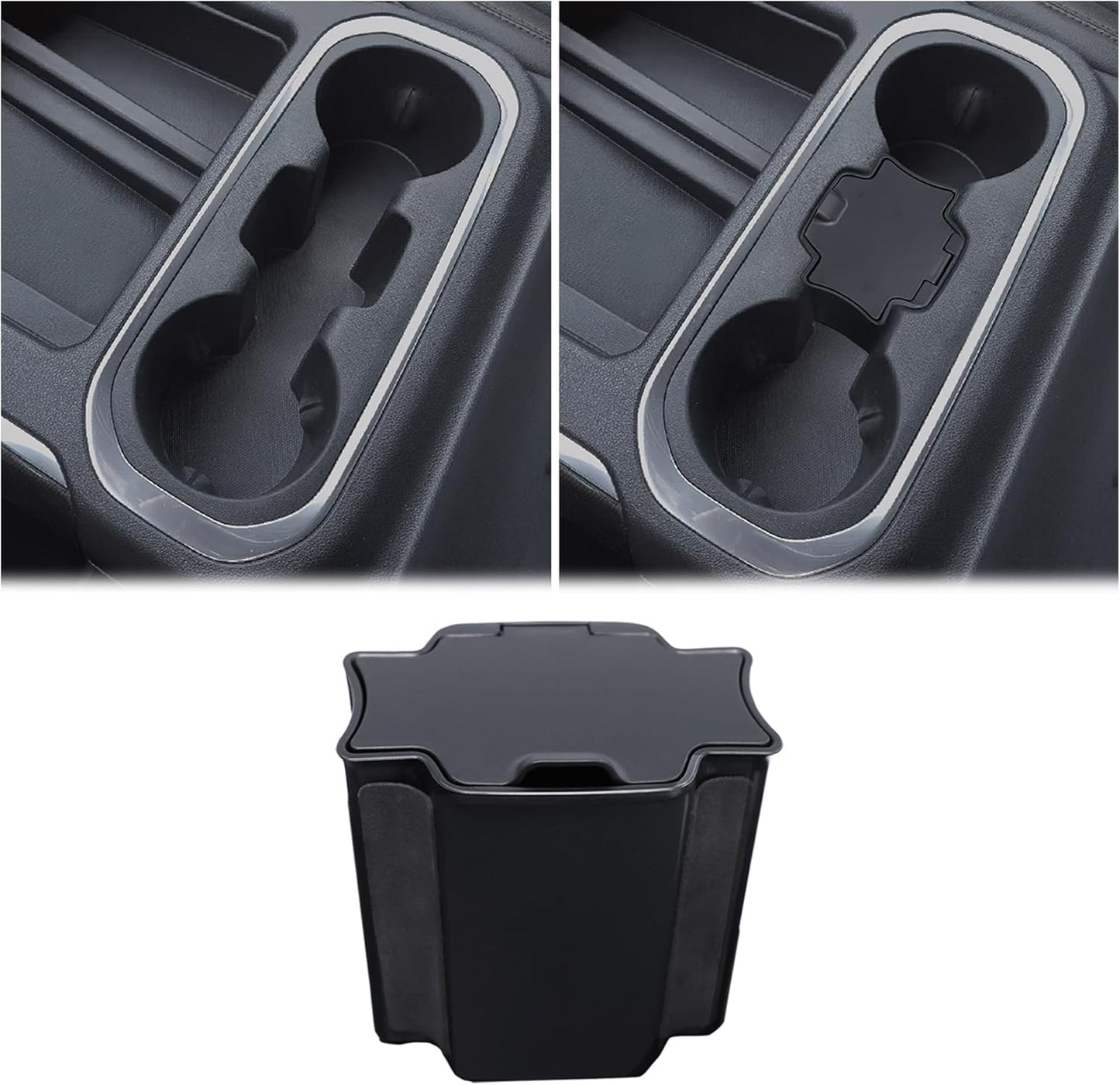 JKCOVER Center Console Coin Box Organizer Compatible with 2019-2022 Silverado/Sierra 1500 and 2020-2023 Silverado/Sierra 2500HD 3500HD Accessories (Full Console w/Bucket Seats Only)