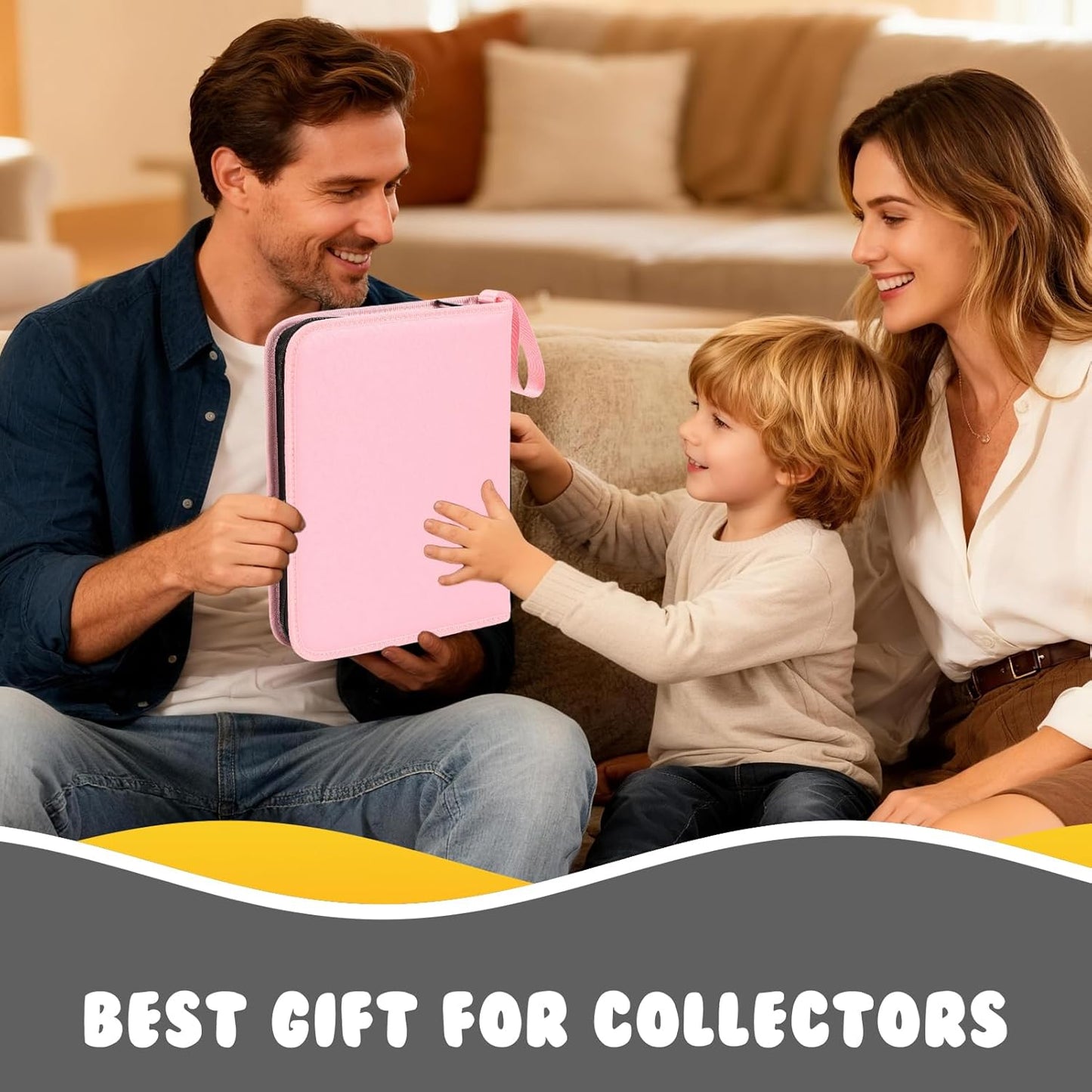Enamel Pin Display Book, 6-Page Pin Trading Book, Portable Pin Bag and Pin Board (PU Pink)