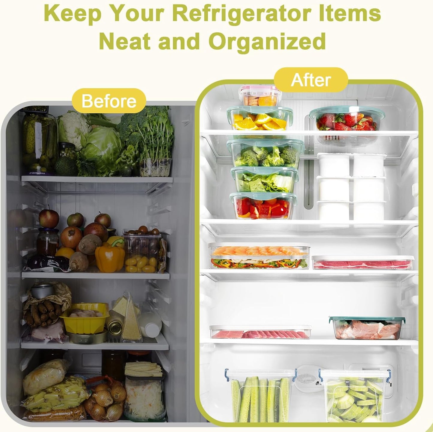 Stackable Deli Meat Container with Drainage Groove and Silicone Lid, Clear Refrigerator Storage Containers for Lunch Meats, Cold Cuts, Bacon, Cheese, BPA Free - 3 Layer