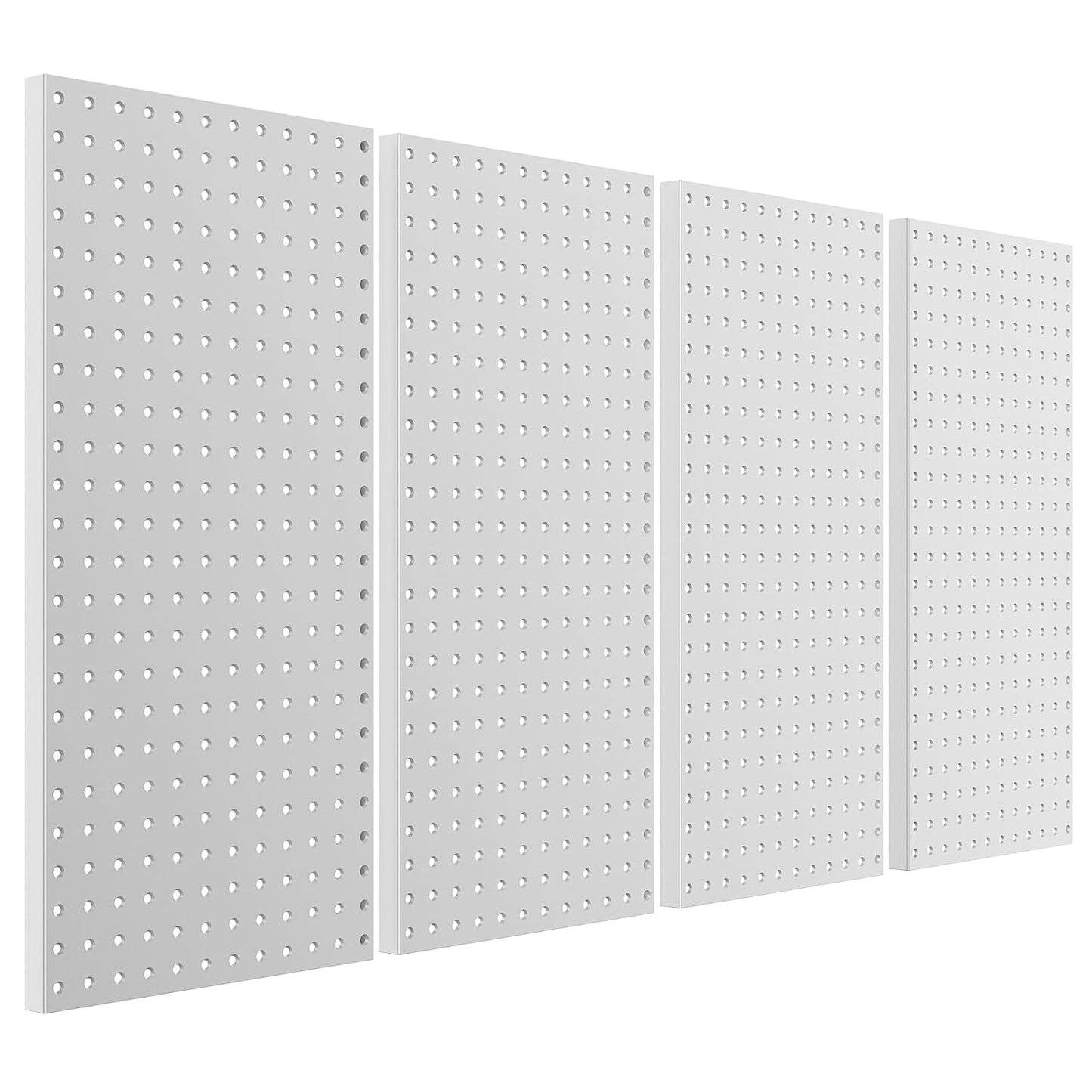 Pegboard Smith Metal Pegboard Panels 12" x 24", 4 Pack Grey Wall Mounted Tool Organizer Boards, Heavy Duty Tool Storage Peg Board for Garage, Workbench, Office, Fits 1/4" Peg Hooks