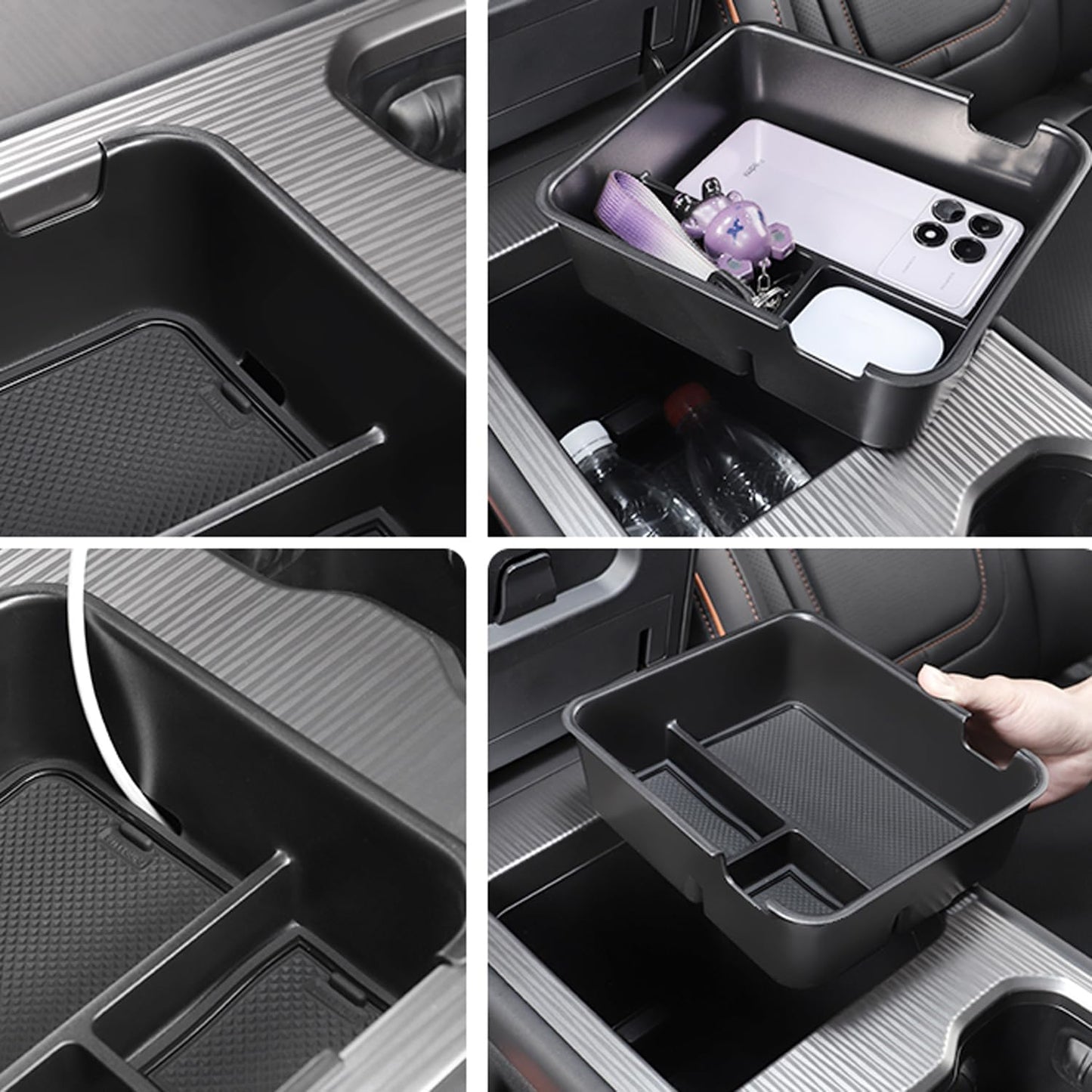 CTH for Jetour T1 2024 2025 2026 Center Armrest Storage Organizer Insert Tray Box Storage Box Car Accessories 1 Set
