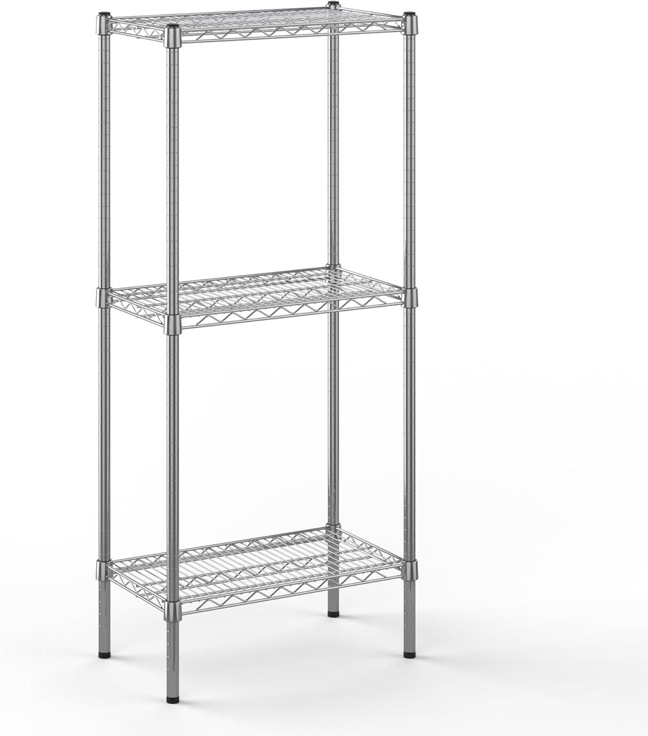 14" Deep x 24" Wide x 54" Height Wire Shelving Kit | 3-Tier | NSF Commercial Storage Rack Unit