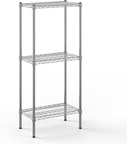 14" Deep x 24" Wide x 54" Height Wire Shelving Kit | 3-Tier | NSF Commercial Storage Rack Unit