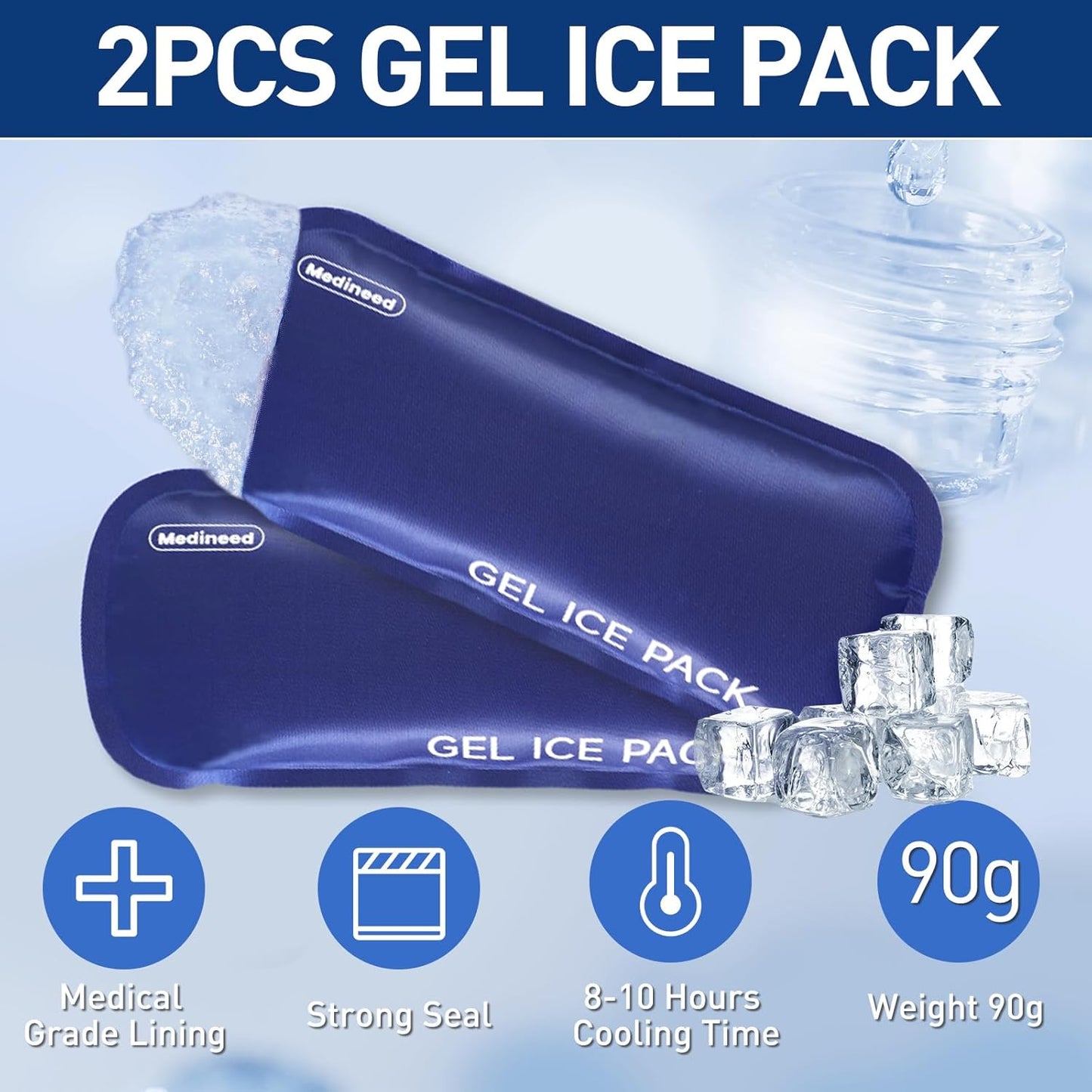 Insulin Cooler Travel Case, Portable Temperature Display Medicine Travel Cooler, Diabetes Case with 2 Reusable Ice Packs TSA Approved for Diabetic Supplies Patent Pending(Seafoam)