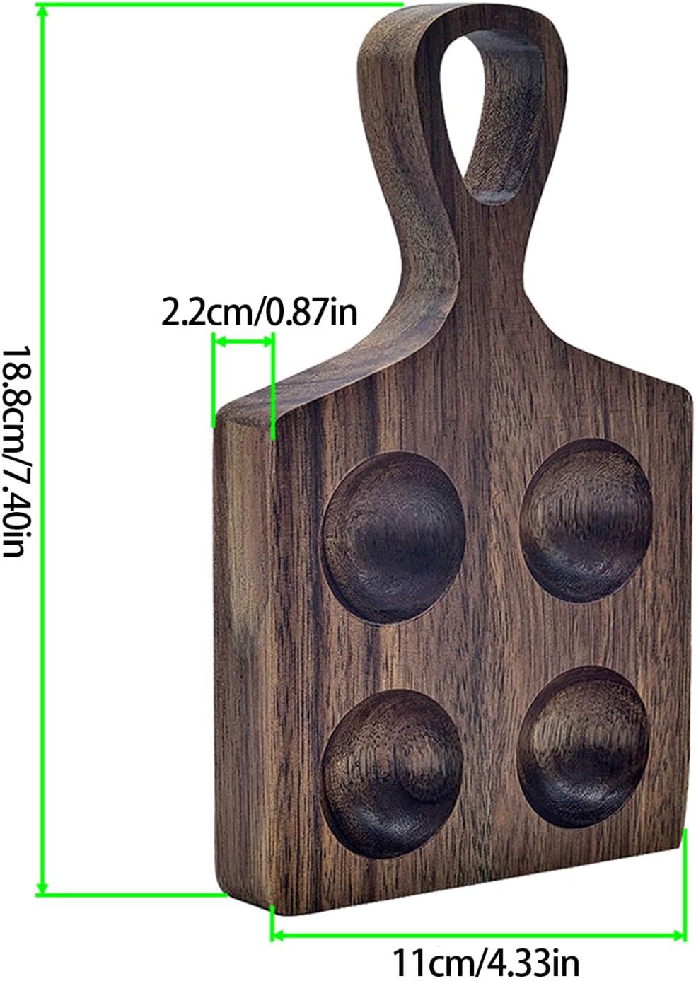 Multipurpose Wooden Eggs Storage Container For Refrigerator Countertops Kitchen Holder Tray Organizers With Handle Decorative Kitchen Display Tray
