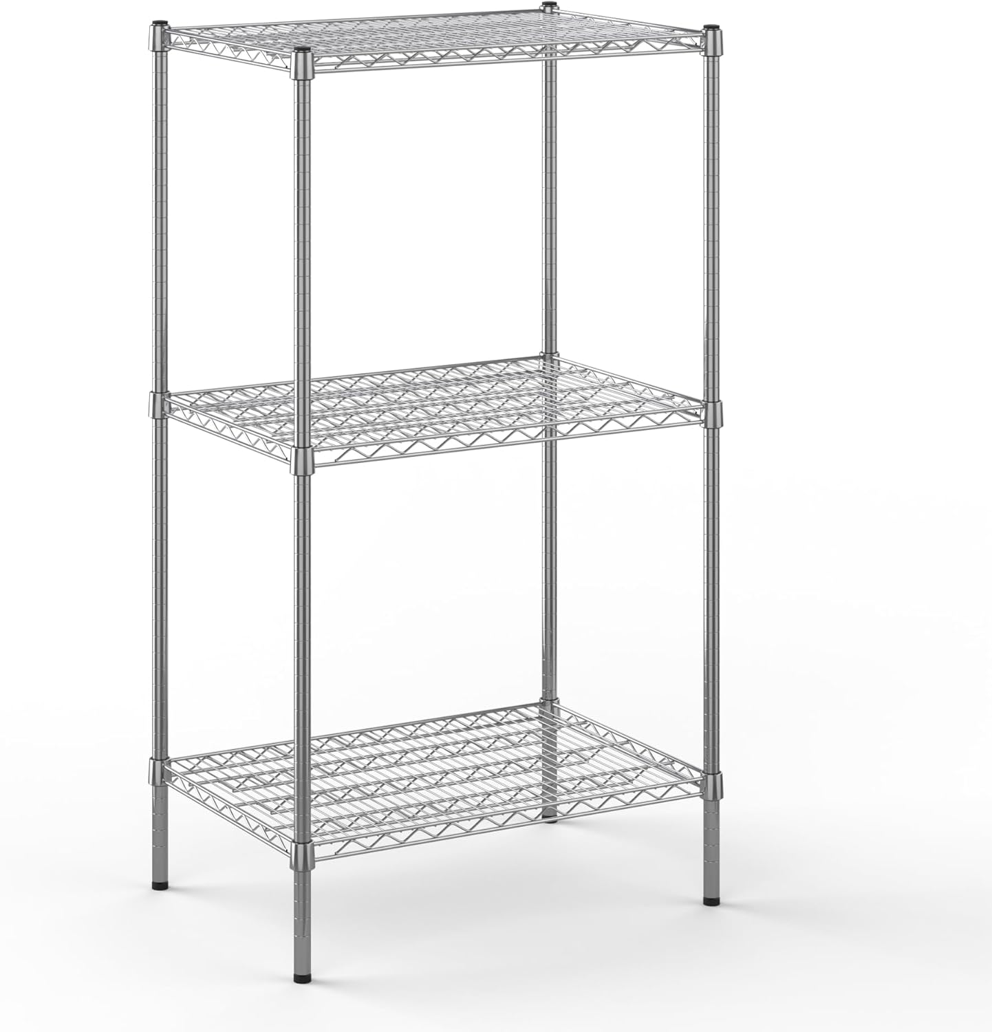 21" Deep x 30" Wide x 54" Height Wire Shelving Kit | 3-Tier | NSF Commercial Storage Rack Unit