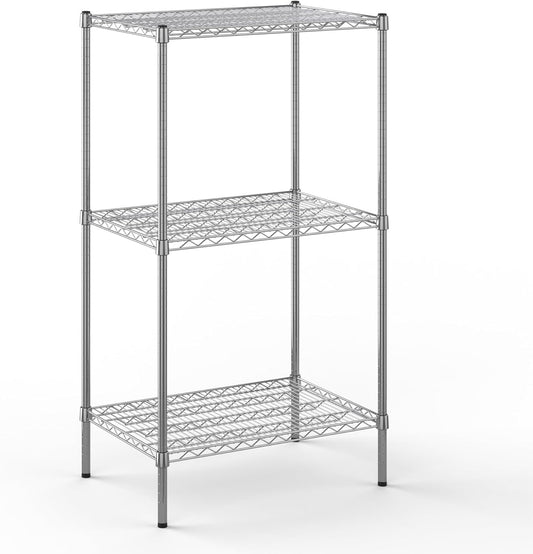 21" Deep x 30" Wide x 54" Height Wire Shelving Kit | 3-Tier | NSF Commercial Storage Rack Unit