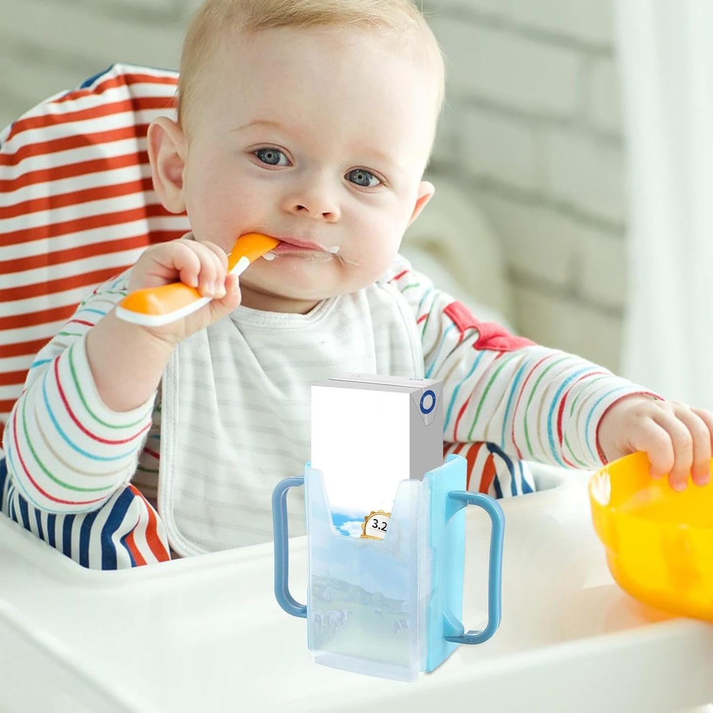 Generic Juice Bag Holder - No Holder for Milk Box, Portable, Adjustable, Spill Proof, Non-Slip, Foldable