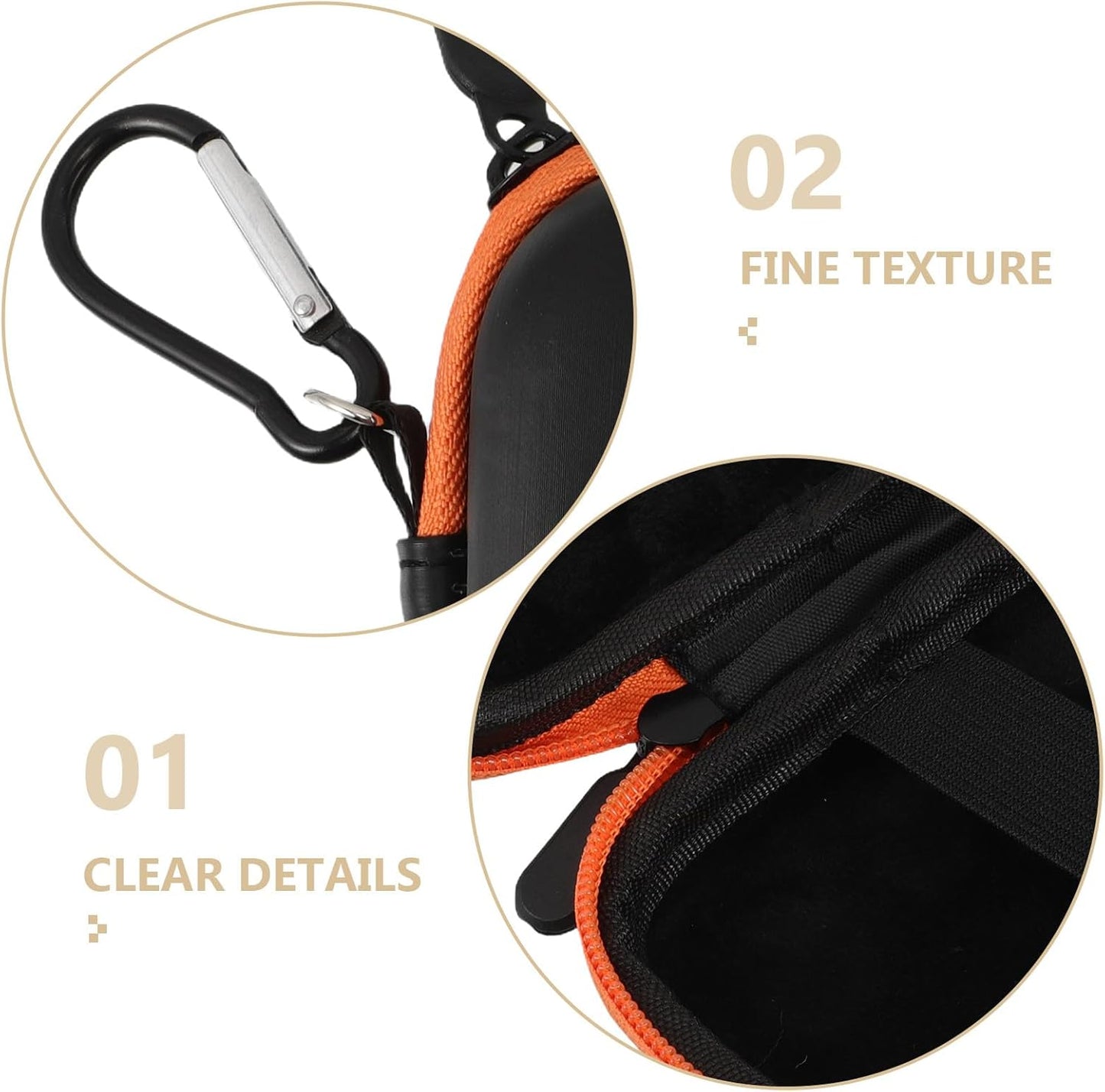 Portable Hard Drive Case Small Travel Storage Box EVA Hard Shell Shockproof External SSD Organizer Bag Lightweight Compact Protective Cover for Data Accessories