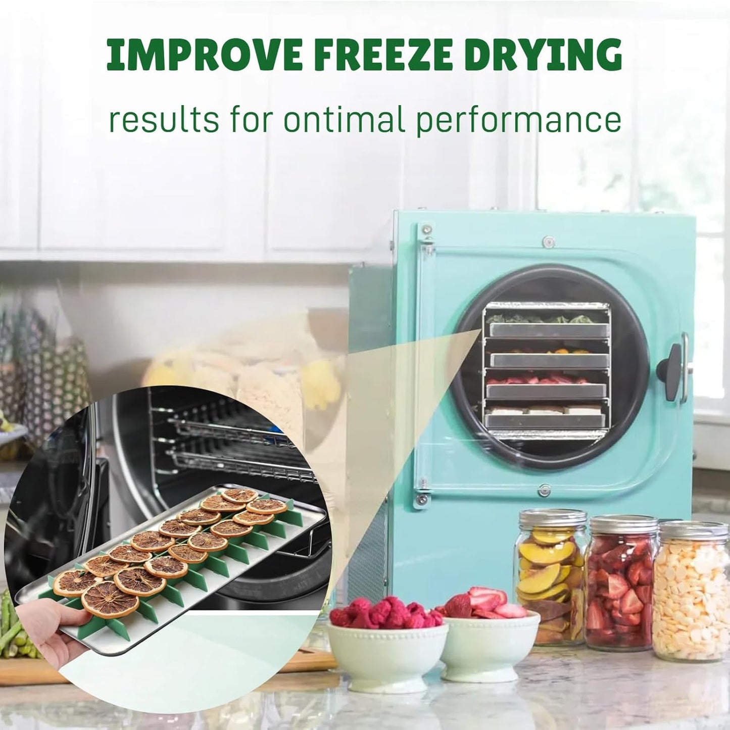 5 Sets Medium Freeze Dryer Tray Dividers Compatible with Harvest Right Trays, Freeze Dried Strawberrie Candy Fruit Dog Cat Treats Tray Dividers, Ideal Accessories for Freeze Dryer Owner