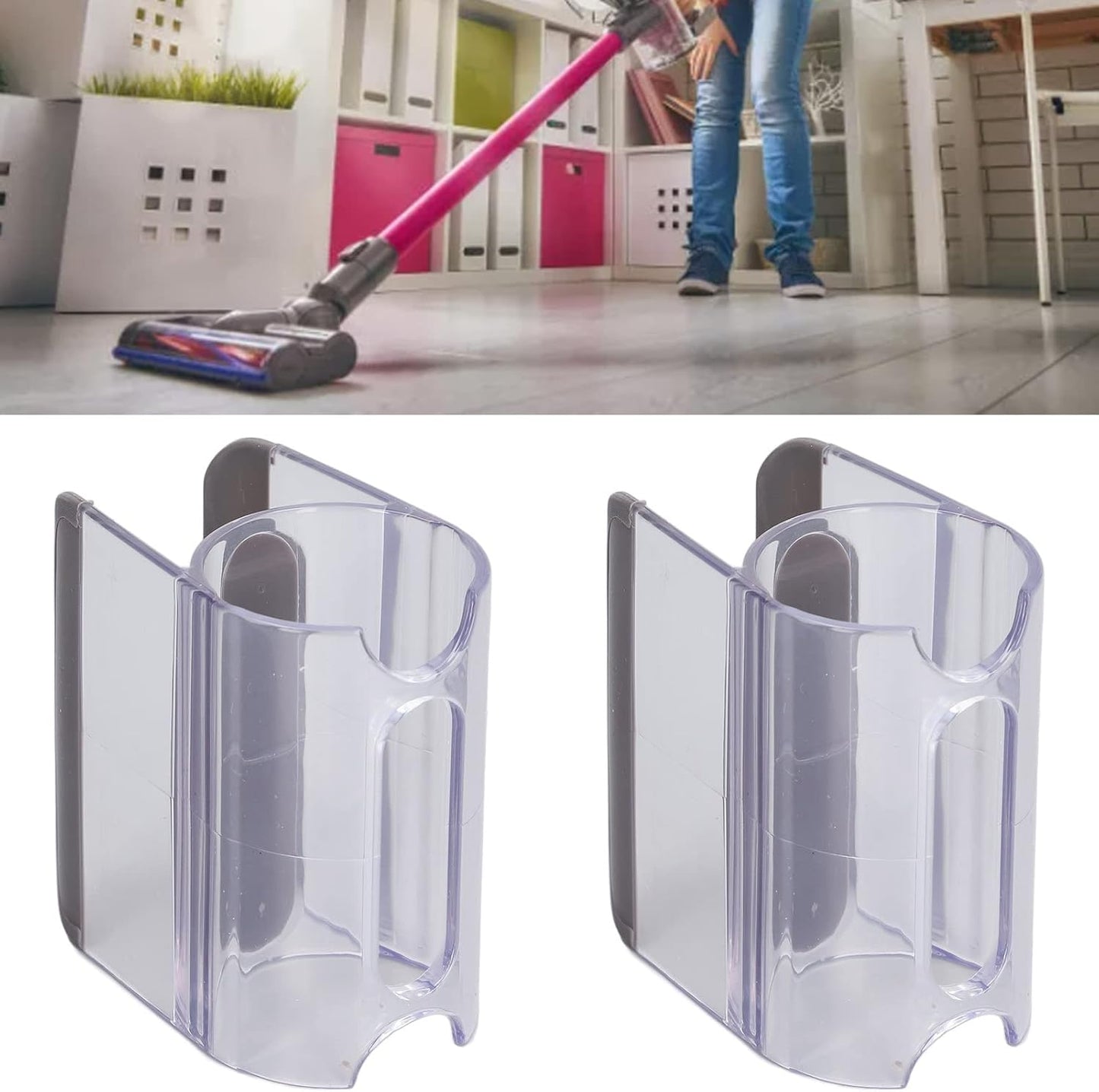 Vacuum Cleaner Attachment Holder 2PCS Vacuum Accessory Stick for V7 V8 V10 V11 Cordless with ABS Material Easy to Install