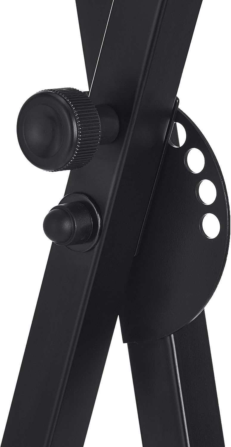 Amazon Basics Keyboard and Piano Stand, Adjustable Height, Portable Single-X-Shape, Black