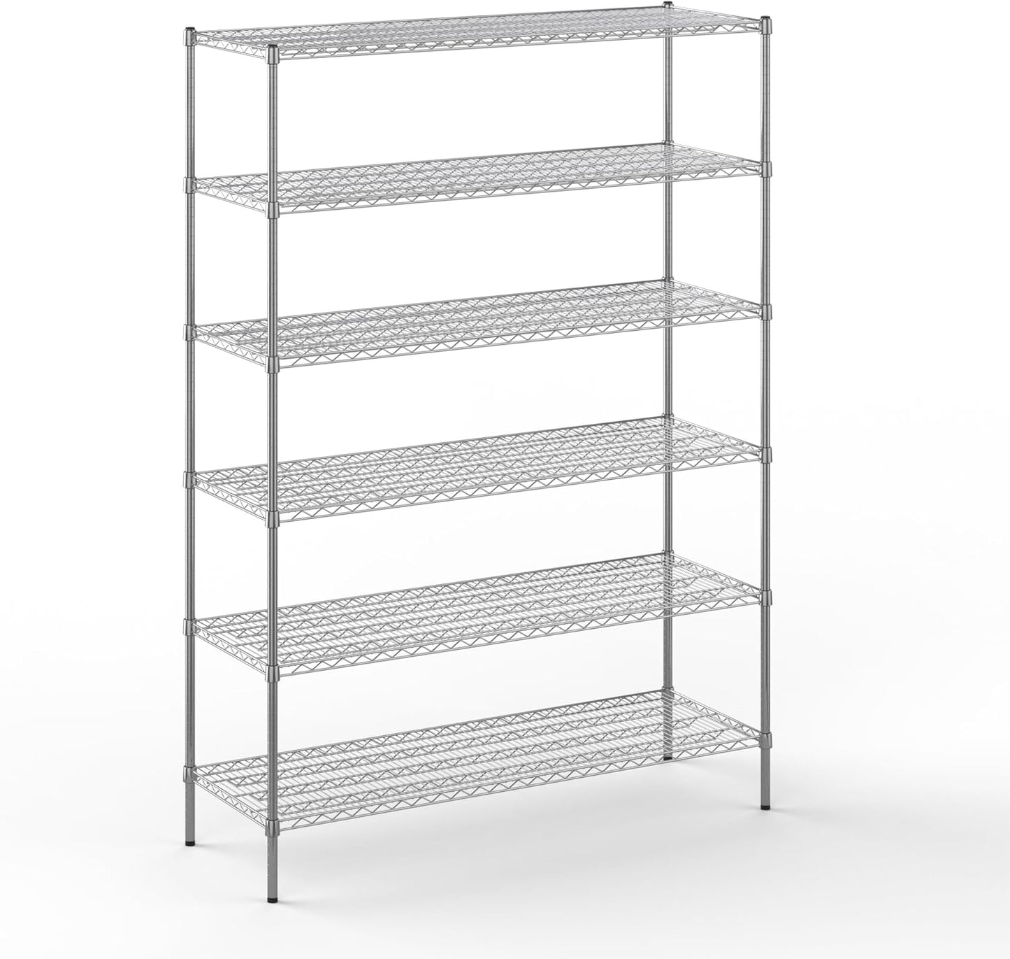 21" Deep x 60" Wide x 86" Height Wire Shelving Kit | 6-Tier | NSF Commercial Storage Rack Unit