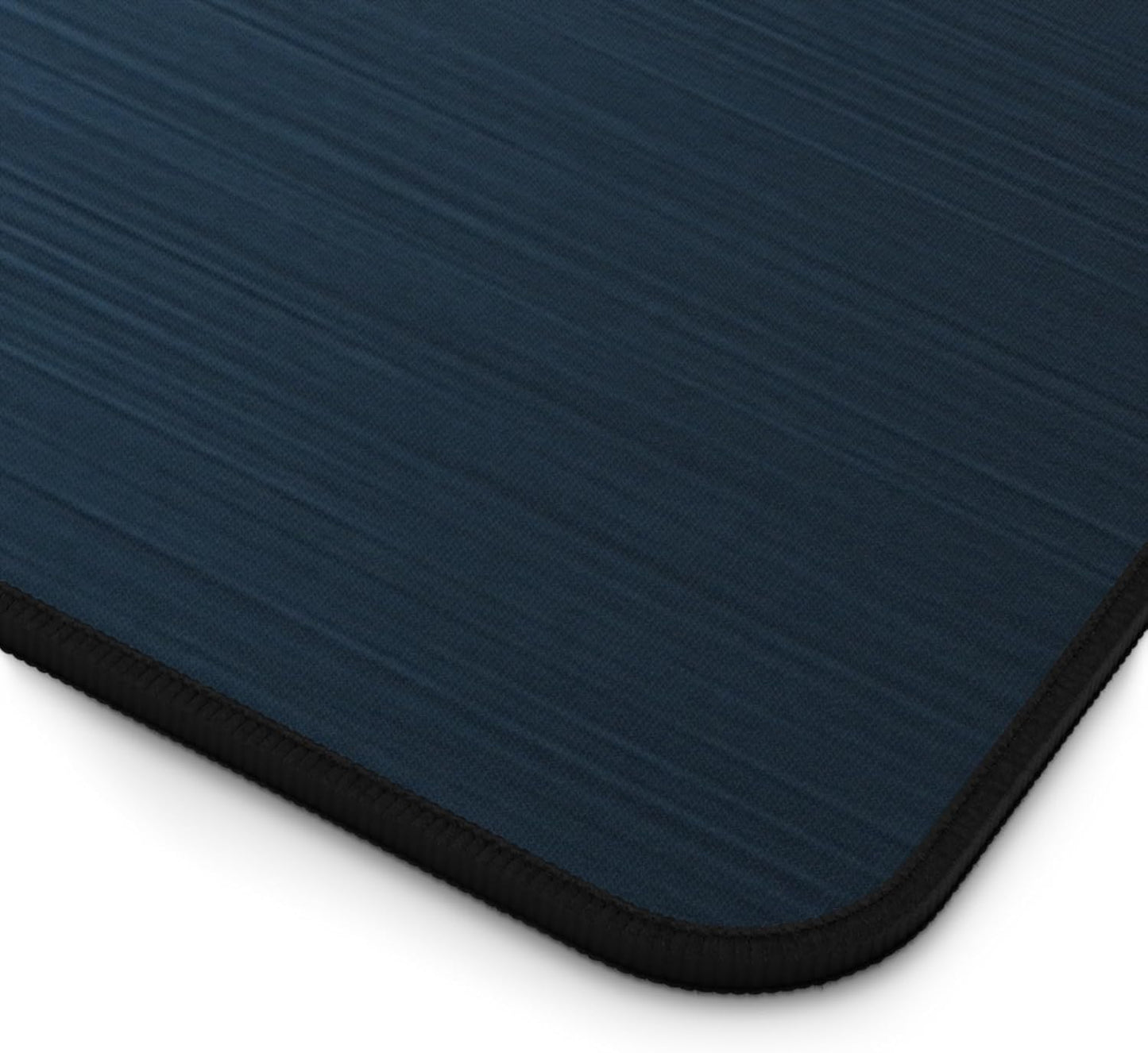 Brushed Metal Texture Desk Mat - Extended Mouse Pad & Desk Pad, Neoprene Surface, Non-Slip Rubber Base, Stitched Edges, Desk Protector for Keyboard & Mouse, Sizes 12x18/12x22/16x32 (Blue, 16x32)