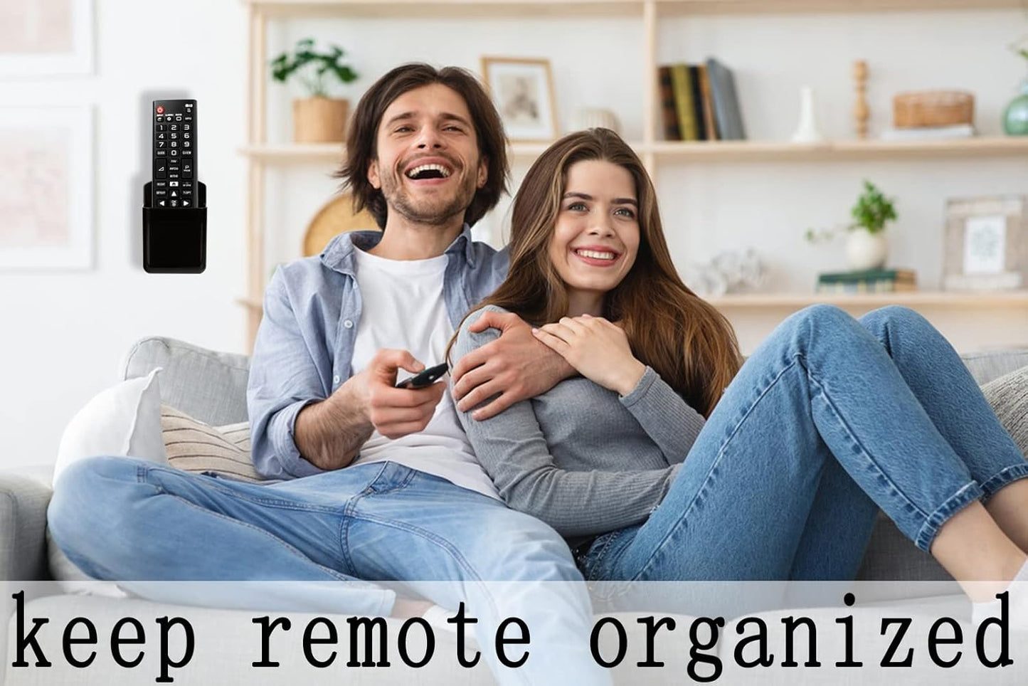 Pack of 2 Self Adhesive TV Air Conditioner Remote Control Holder Wall Mount Storage Box Organizer