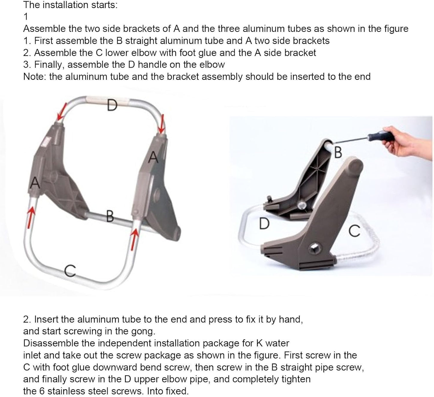 30m Garden Hose Reel Cart - Heavy Duty Aluminum Hand Push Design, Easy Rolling Organizing for Lawns Gardens Car Washing