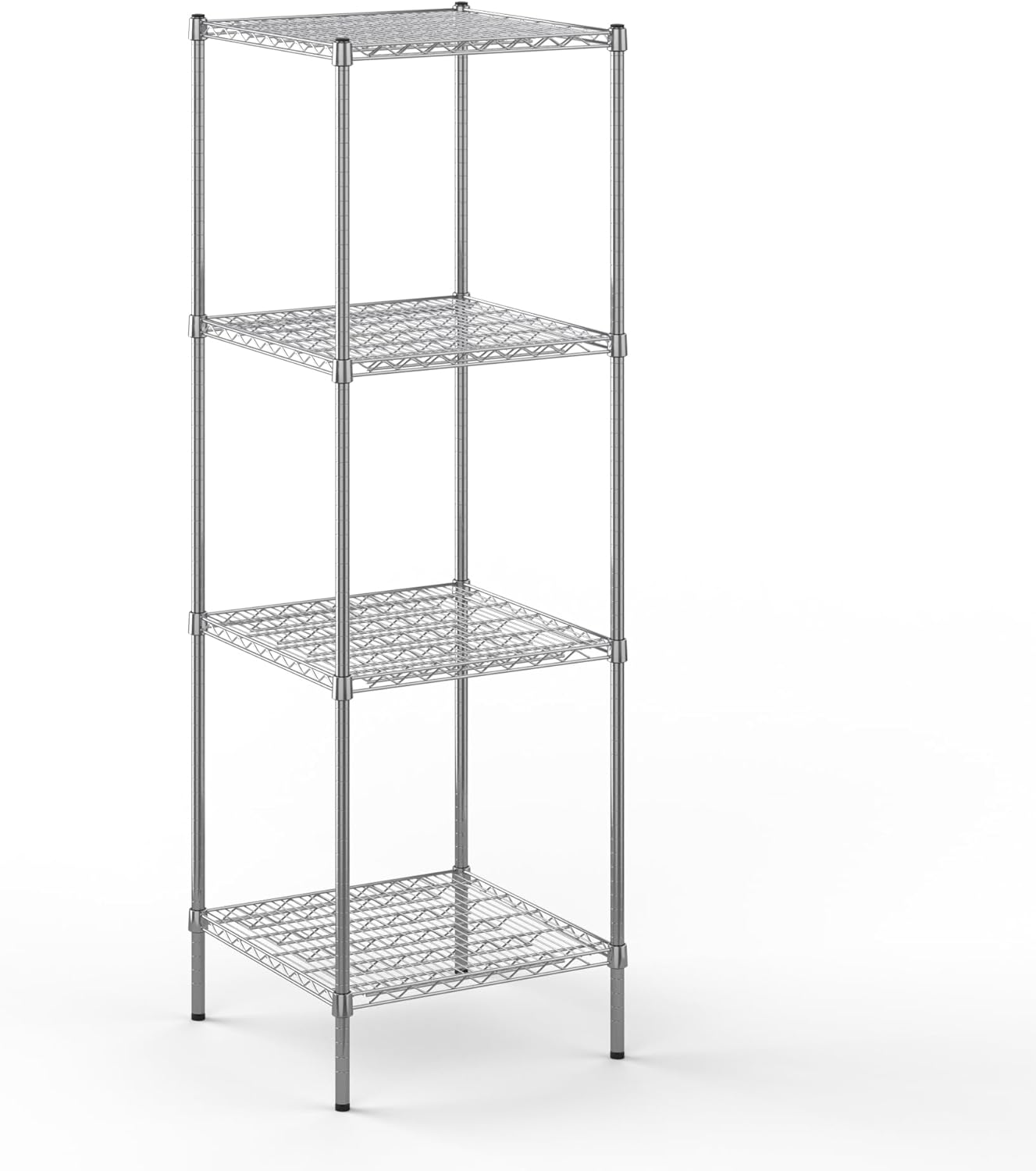 24" Deep x 24" Wide x 74" Height Wire Shelving Kit | 4-Tier | NSF Commercial Storage Rack Unit