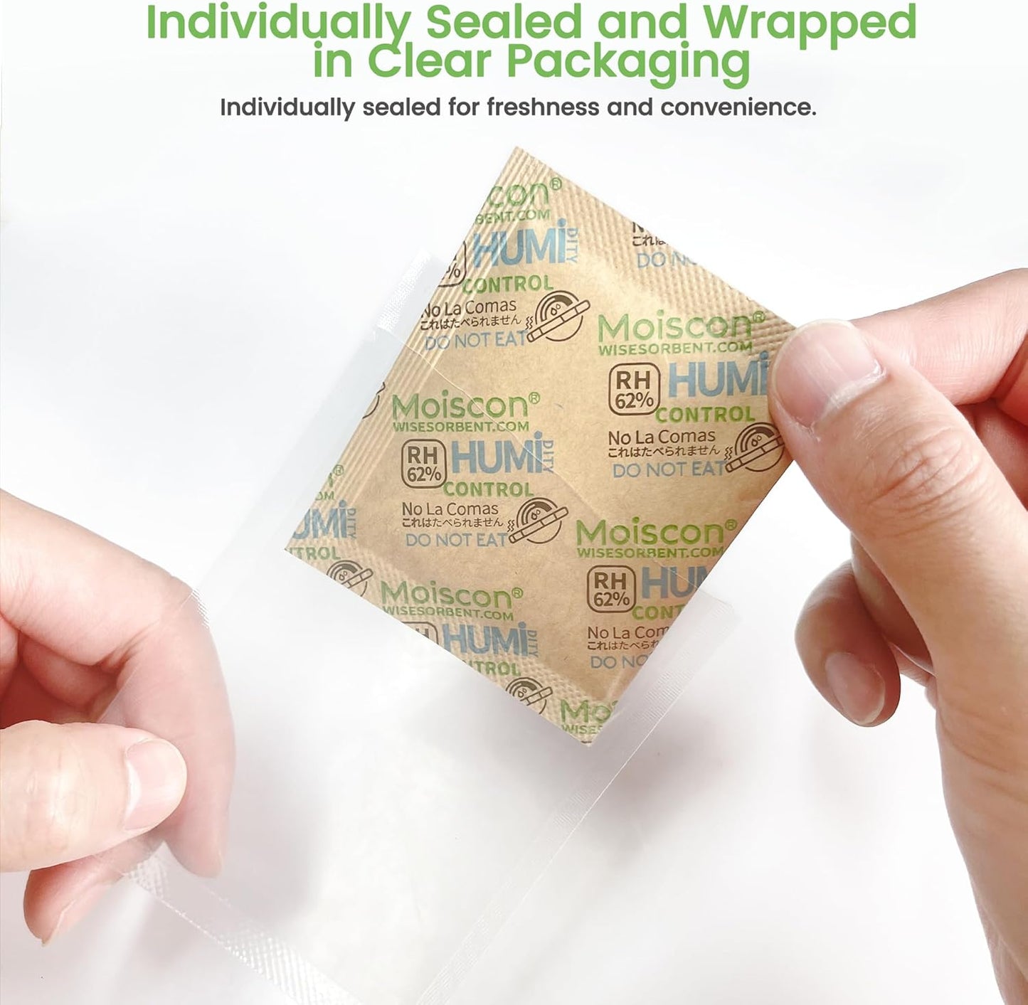 960 Pack 62% Size 8 Two-Way Humidity Control Packs, 8 Gram for Storing 1 oz, Moisture Control Packets Individually Wrapped