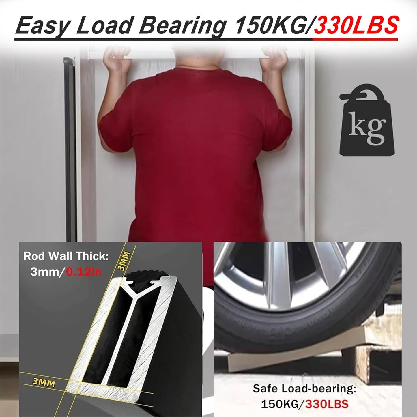 Square Closet Rods-Cuttable, Removable-Heavy Duty Black Wardrobe Rods and Brackets-Commercial, 12 16 18 24 28 30 60 72 In-Suitable for.Laundry.Home.Hotel.Clothing Store (Silver,50in)