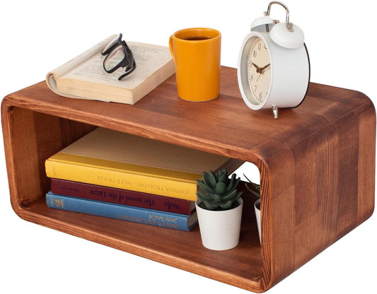 Floating Nightstand Wooden, Bedside Table, Nightstand Shelf, Handmade, Wall Mounted Bedside Shelf, Minimalist and Unique Style (Paris)