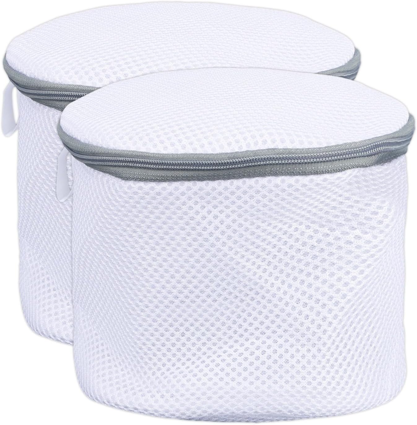 2pcs Underwear Bra Mesh Laundry Bag, 6.50x5.91in/16.5x15cm Durable Reusable Delicate Undergarment Laundry Net with Reinforced Washing Machine Mesh for College Dorm Travel Family Apartment