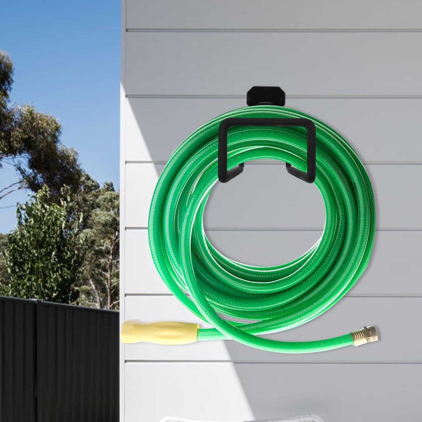 Hose Hanger, Heavy Duty Metal Hose Holder Wall Mount, Hook for Garden Hose/Expandable Hose/Hose Reel/Water Hose/Pocket Hose/Flexable Hose/Magic Hose 100 Ft