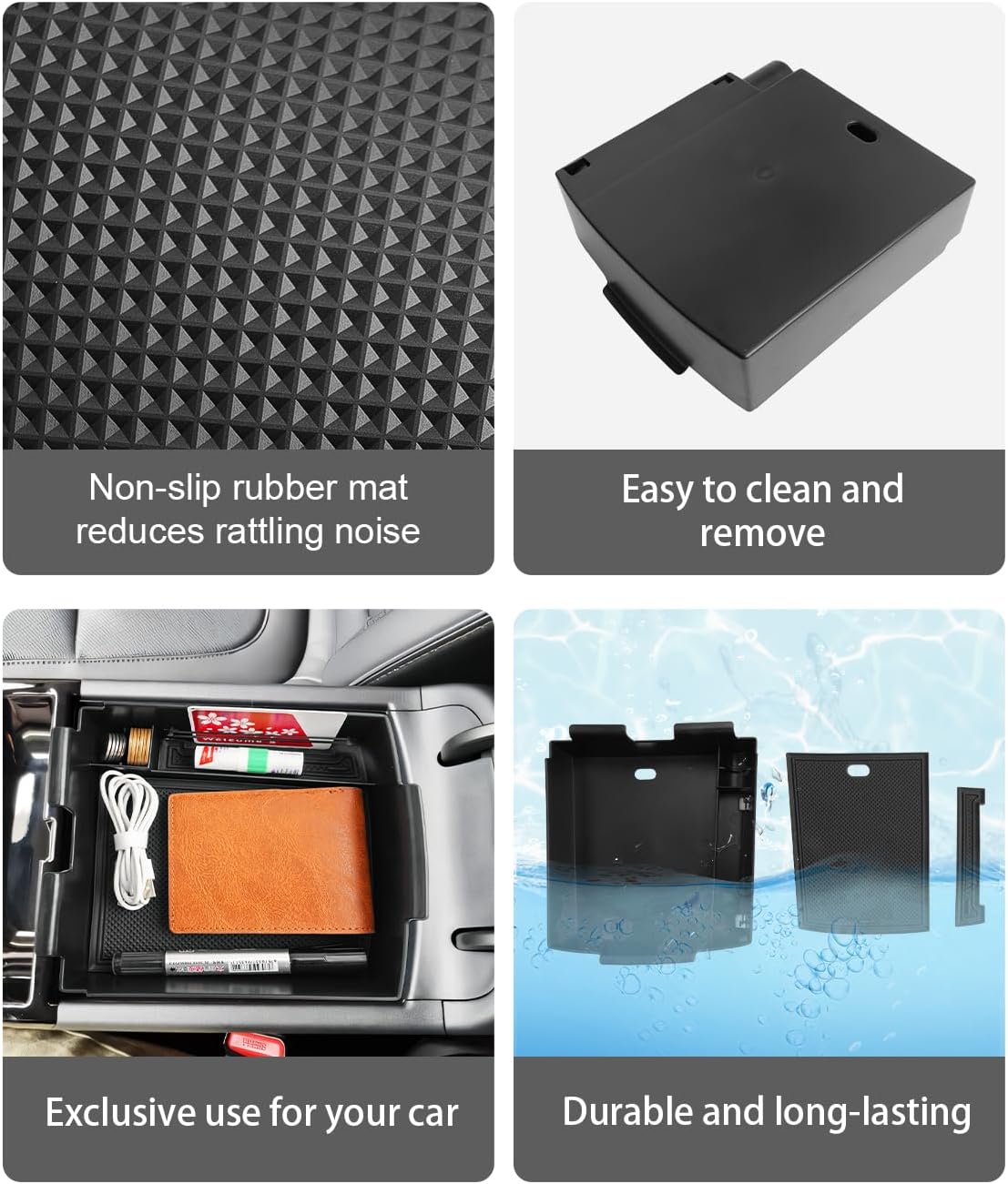 CDEFG for 2025 2026 Hyundai Tucson Limited Center Console Organizer, for 2025 2026 Hyundai Tucson Accessories Middle Console Storage Box(Electronic Transmission of AT ONLY)