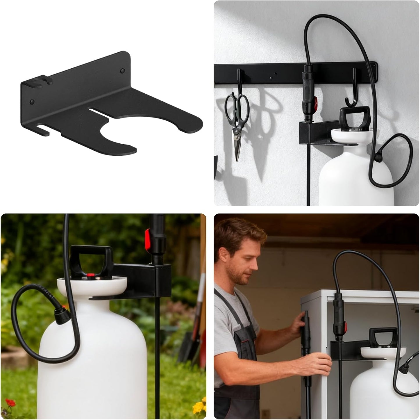 Spray Bottle Holder | Pump Sprayer Storage Shelf | Wall-Mounted Garden Tool Organizer,for Yards Porches Gardens Lawn Party Indoor Outdoor Balconies