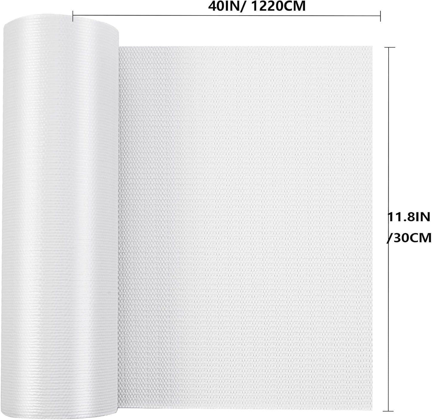 Shelf Liner, 11.8 Inches x 40 FEET Non-Slip Kitchen Cabinet Liner, Washable Oil-Proof Non-Adhesive Contact Paper for Drawer, Cabinet, Shelves, Cupboard, Refrigerator, Storage, Desks, Countertop