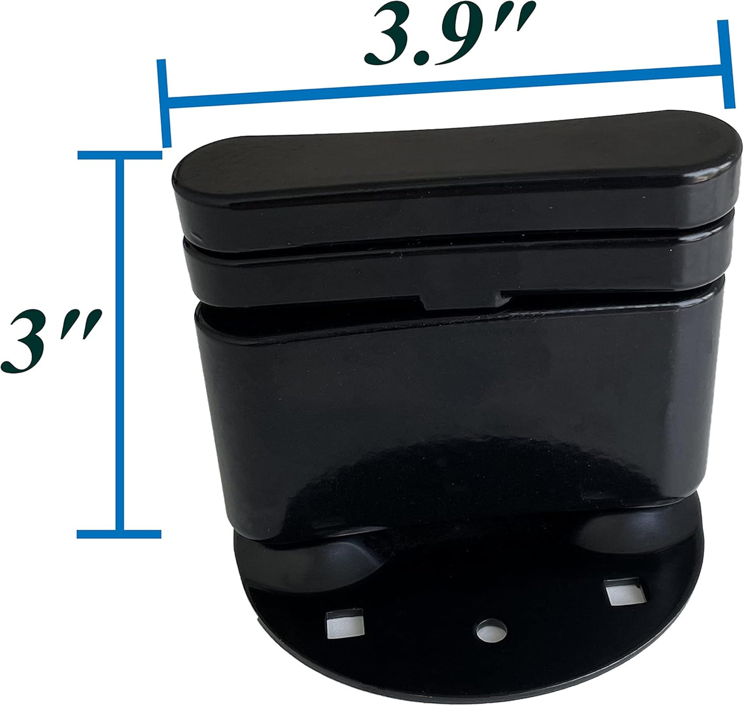 Gasoline Pack Mount for 2 Gallon Fuel Container and Water Container, Black, 1 pcs fuel mount