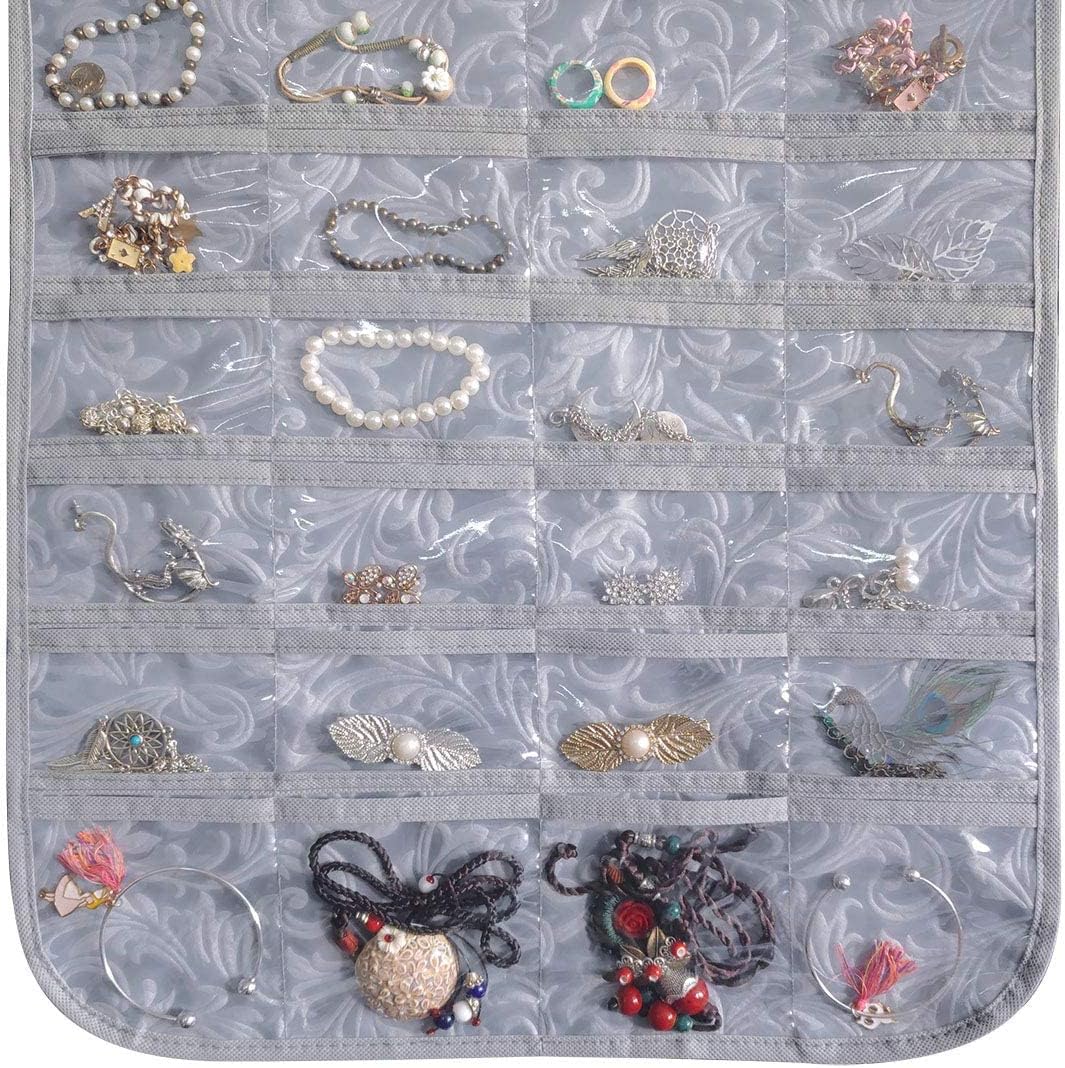 BB Brotrade Hanging Jewelry Organizer,Accessories Organizer,80 Pocket Organizer for Holding Jewelries