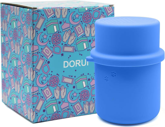Original Canned Dog Food Storage Container | Silicone Can Cover Pet Food Sealer | BPA Free, Airtight, Dishwasher & Freezer Safe (Blue)