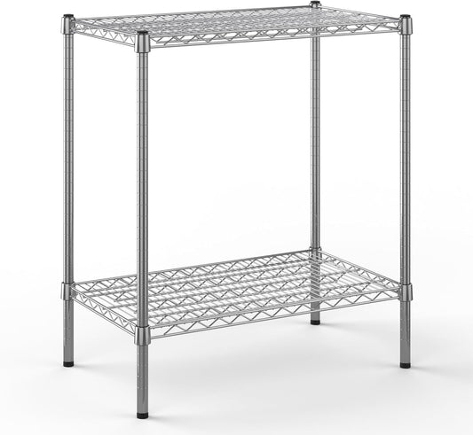 18" Deep x 30" Wide x 34" Height Wire Shelving Kit | 2-Tier | NSF Commercial Storage Rack Unit