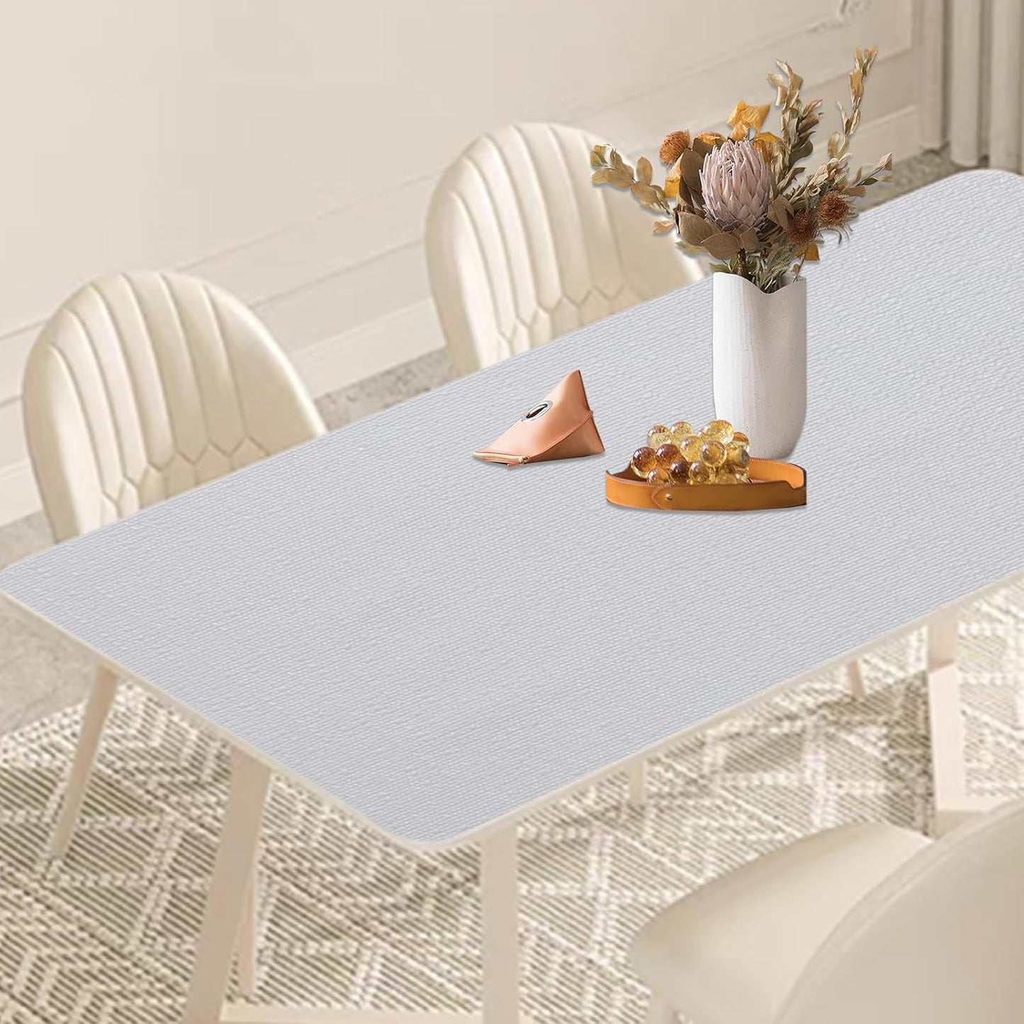 Moriah Shelf Liner for Kitchen Cabinet Non-Adhesive, Thickened Drawer Liner No Slip for Dresser Waterproof Cabinet Paper Liner for Bathroom Shelves Protects Surfaces(White,24'' x 30')