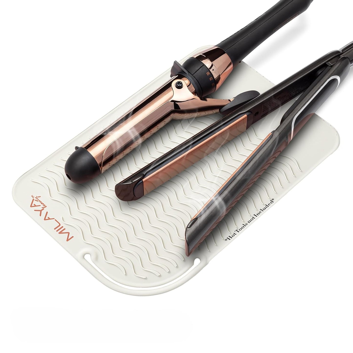 Heat Resistant Mat - Curling Iron Holder - Silicone Heat Resistant Mat - Makeup Mat - Hot Tools Mat - Hot Tools Flat Iron Holder - Vanity Decor - Vanity Accessories