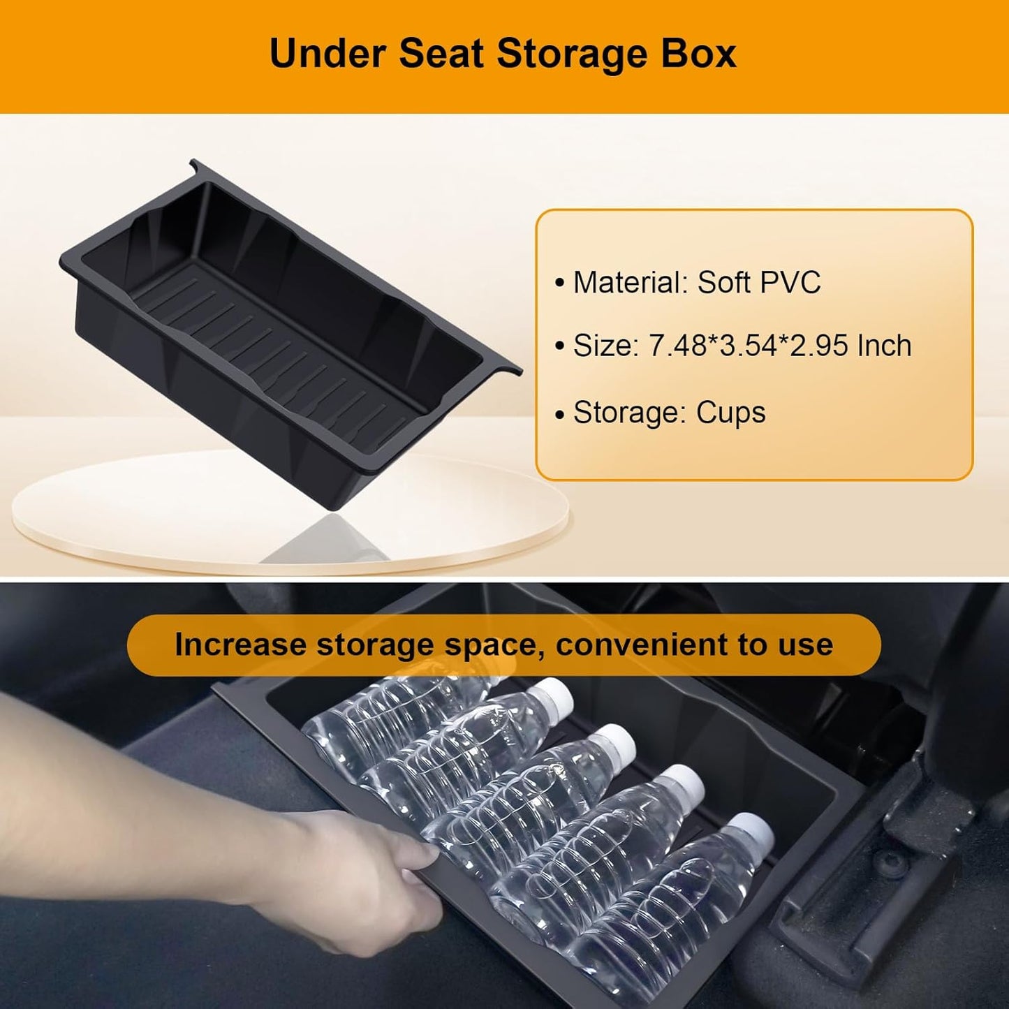5PCS Center Console Organizer Tray for Tesla Model Y Juniper 2025 2026 Accessories Underseat Armrest Storage Cup Holder Hidden Compartment for Family Travel Kids Daily Commute Road Trips