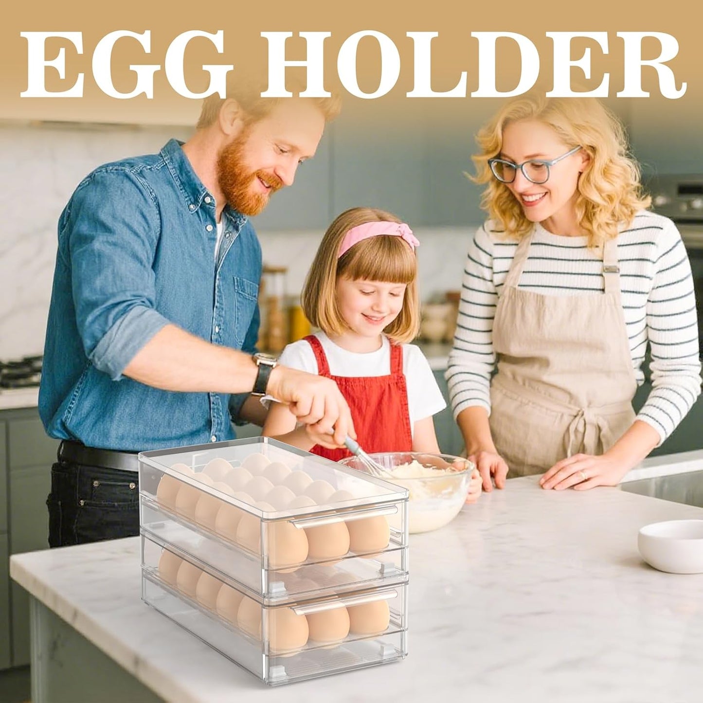Acrylic Egg Box Transparent 18 and 36 Pack Storage for Refrigerator Kitchen Storage Size: 13.3 * 4.7 * 3.9 inches (1 pack)