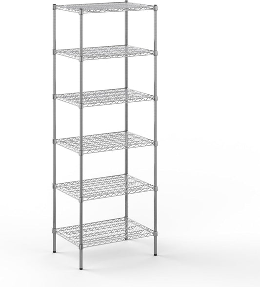 21" Deep x 30" Wide x 86" Height Wire Shelving Kit | 6-Tier | NSF Commercial Storage Rack Unit