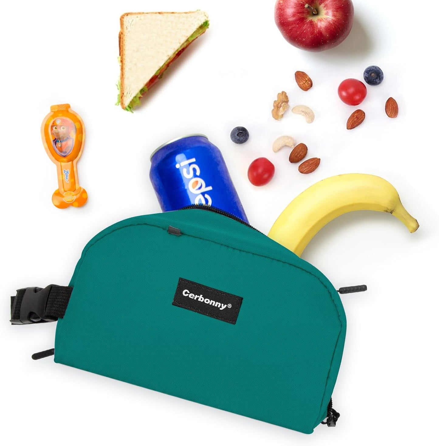 Cerbonny Small Cooler Bag Freezable Lunch Bag for Work School Travel, Leak-proof, Insulated, Waterproof, Portable, 3.5L, Iron Blue-2