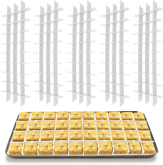 5 Sets Freeze Dryer Tray Dividers, Compatible with Harvest Right Freeze Dryer, Candy Tray Dividers Accessories(Medium,White)