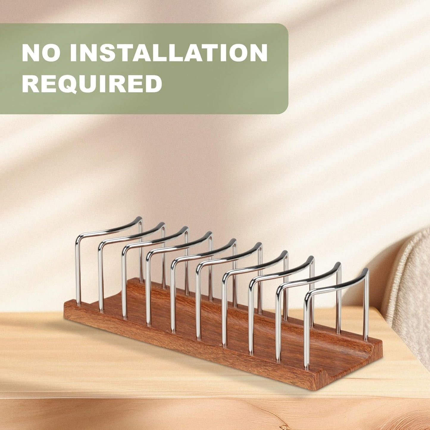 Hat Organizer for Baseball Caps - 14 Caps Organizer , Anti-Tip Stainless Steel Hat Rack & Display Stand, No Installation Required Hat Storage for Closet, Bedroom, Vanity (Stainless Steel，2 pack)