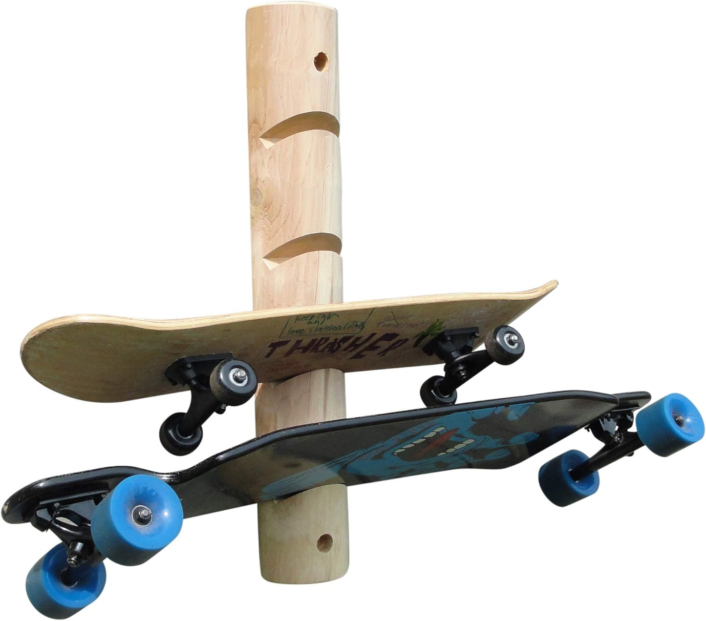 4-Place Longboards/Skateboard Log Rack, Vertical Snowboard Wall Mount, Indoor Longboard Skateboard Equipment Rack, Wakeboard Storage Racks, Longboard Holder Wall Mount for Garage