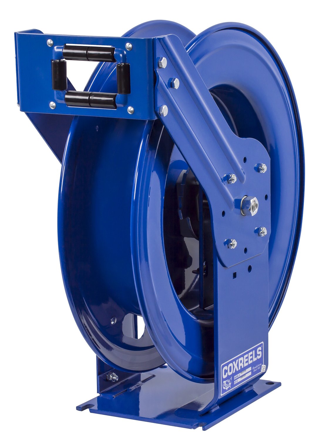 Coxreels TSHL-N-3125 Supreme Duty Spring Rewind Hose Reel for air/water/oil: 3/8" I.D., 125' hose capacity, less hose, 300 PSI