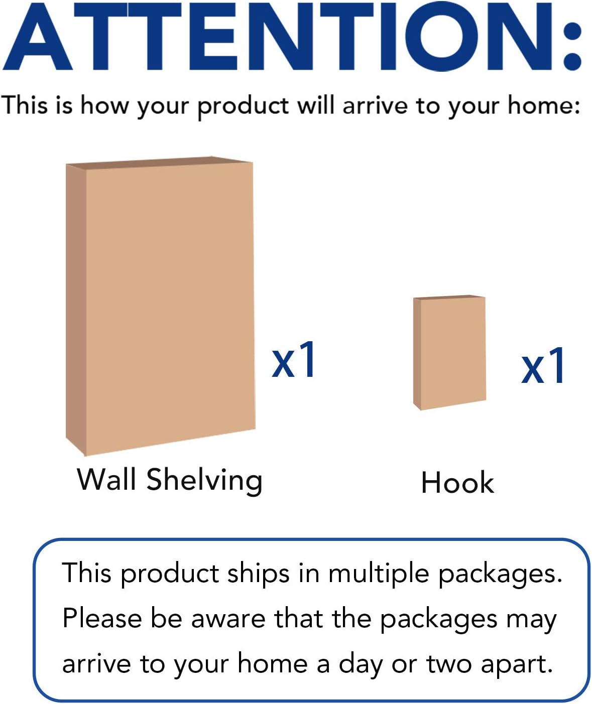 FLEXIMOUNTS 2-Pack 2x6ft Garage Shelving with Hooks 24-inch-by-72-inch Wall Shelf Garage Storage Rack Floating Shelves, White, Classic Series