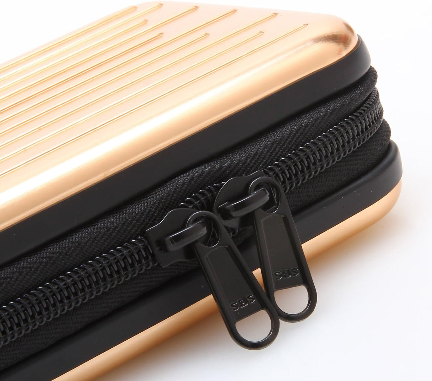 KAYOND Anti-Shock Silver Aluminium Carry Travel Protective Storage Case Bag for 2.5" Inch Portable External Hard Drive HDD USB 2.0/3.0 (Golden)
