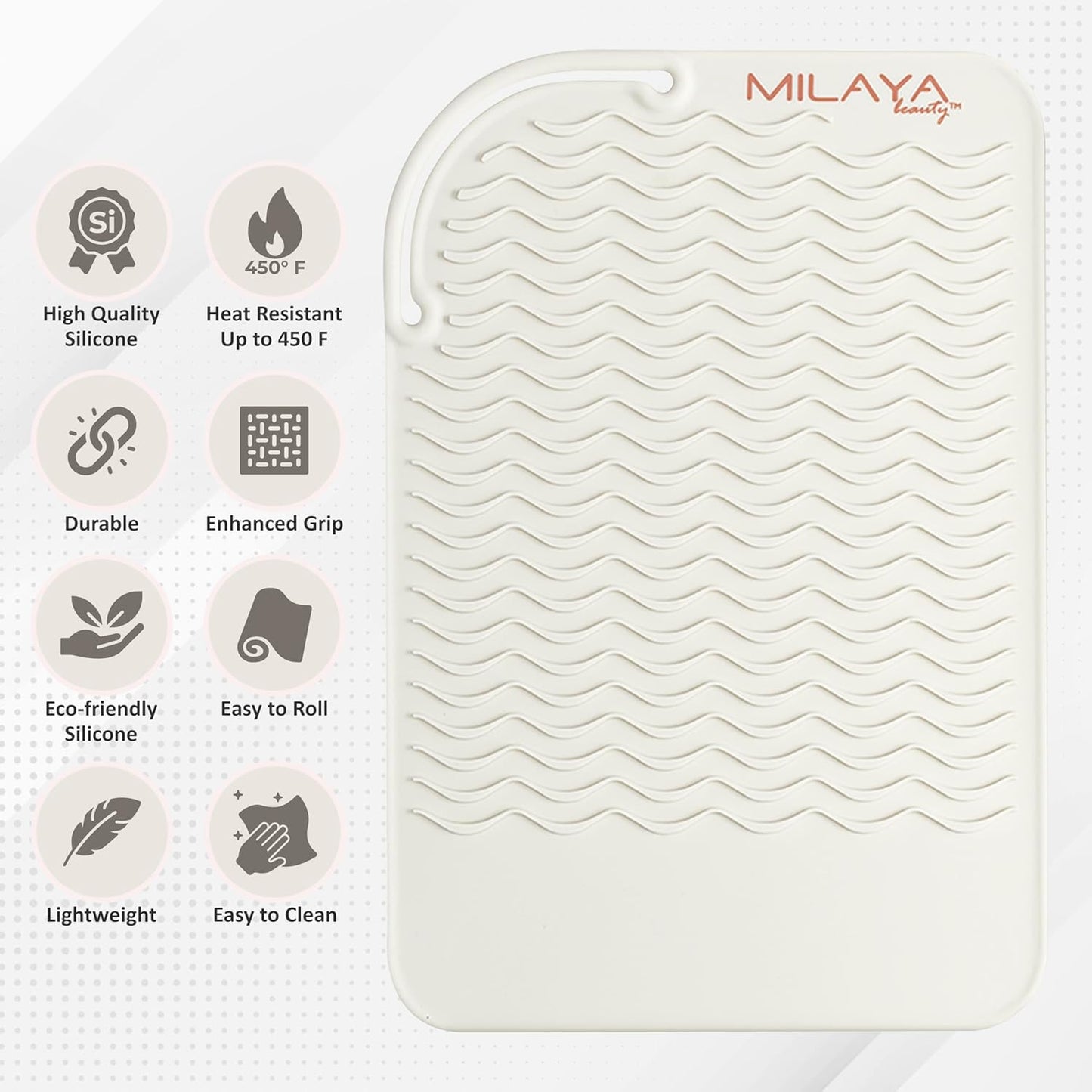 Heat Resistant Mat - Curling Iron Holder - Silicone Heat Resistant Mat - Makeup Mat - Hot Tools Mat - Hot Tools Flat Iron Holder - Vanity Decor - Vanity Accessories