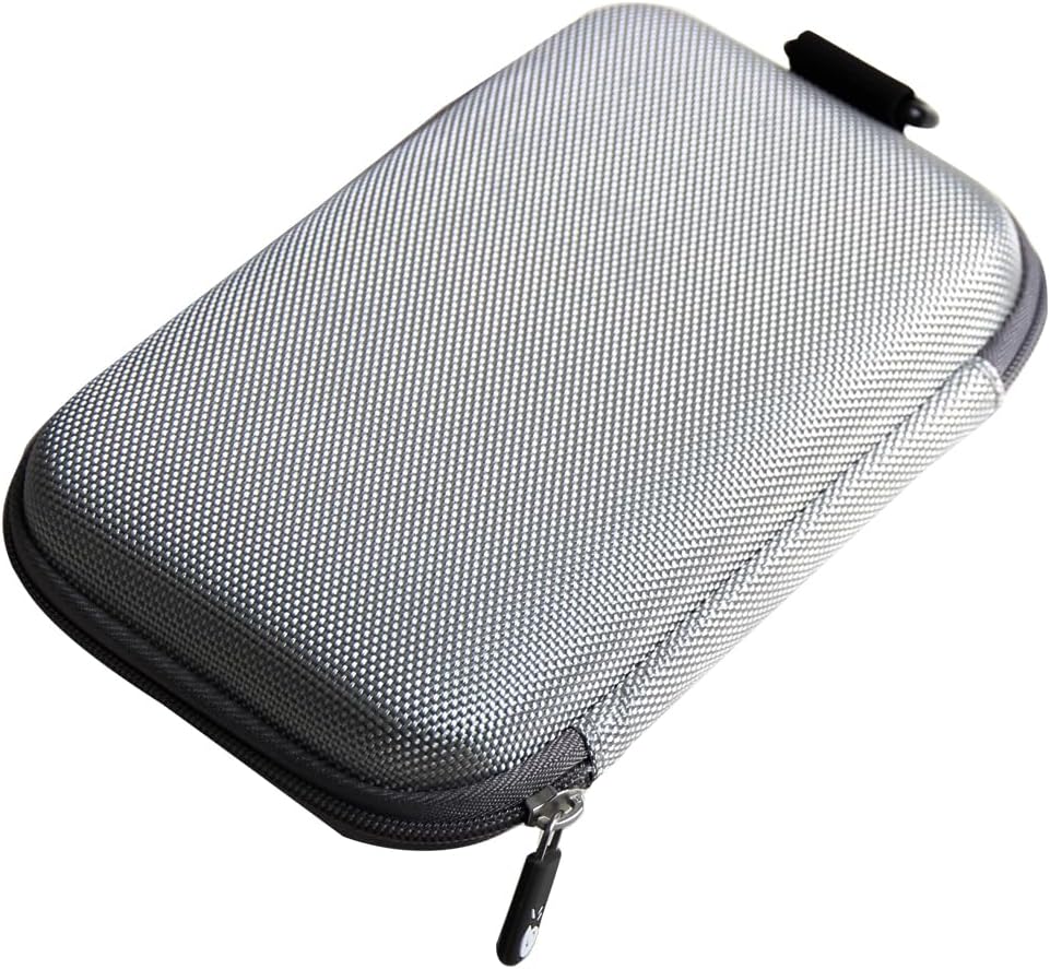 Hermitshell Hard Travel Case for Samsung T7 Shield 2TB / 1TB / 4TB, Portable SSD, USB 3.2 Gen2 External Solid State Drive (Grey, Case for 2 Hard Drives)