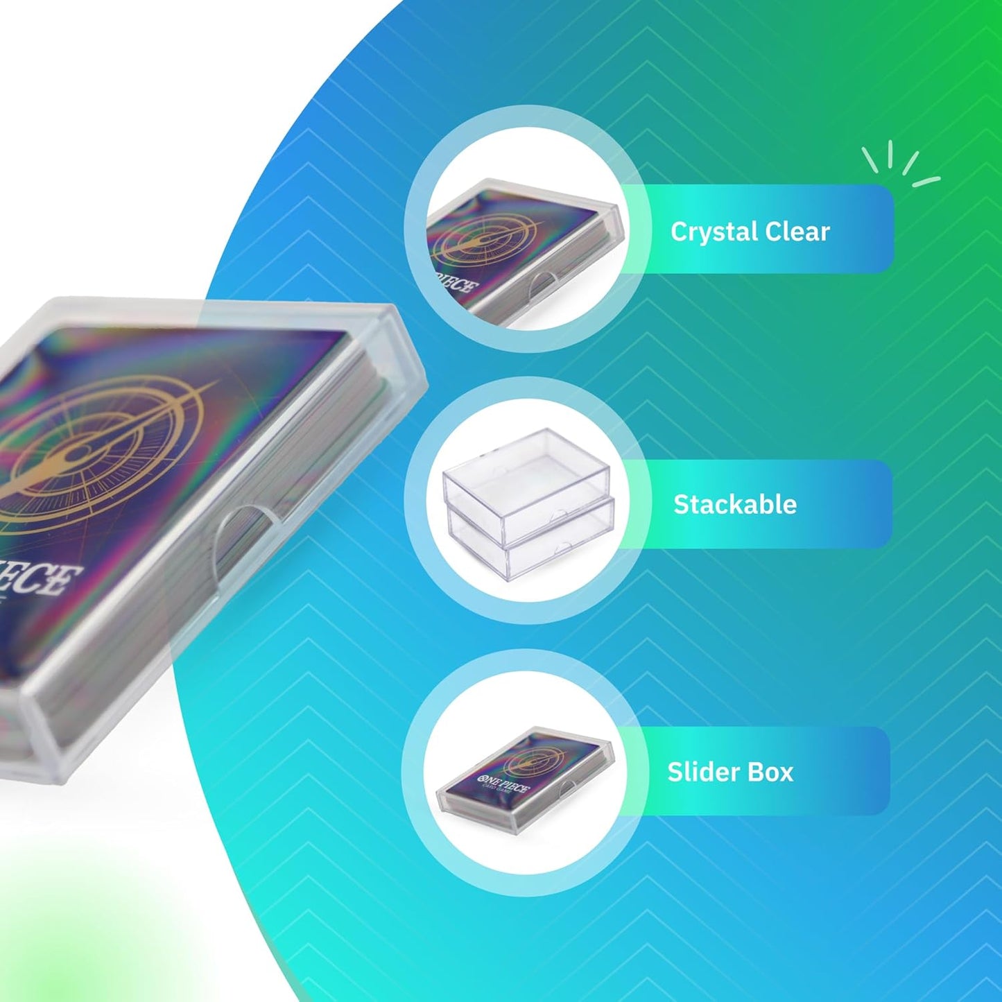 10 Pack Clear Acrylic Card Storage Boxes with Lids – 3 1/2" L x 2 1/2" W x 1/2" H Baseball Card Storage Box, Sports Card Boxes and Magic Card Storage Box – Made in USA